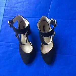 Zara Basic Black suede strappy  Heels, size EU 39 (8.5 US)